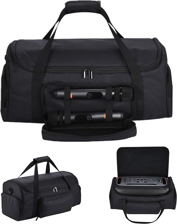 Speaker Case Tote Bag Compatible with JBL PartyBox On The Go Powerful Portable Bluetooth Party Speaker & Accessories, Soft Padded Protective Carrying Case