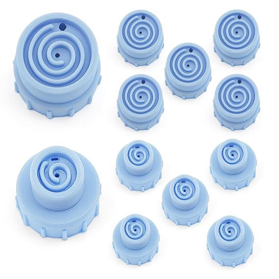 Elitzia 12Pcs Silicone Hydro Dermabrasion Tips Vortex for Face
