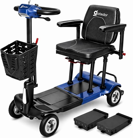 Aotedor Lightweight 36 lbs Foldable Mobility Scooter for Seniors & Adults