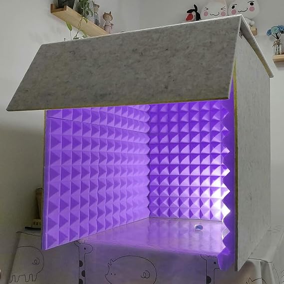 Microphone Isolation Screen Professional Soundproof Recording Booth, Vocal Booth, Isolation, for Vocal/Acoustic Recording Podcast Singing Gaming