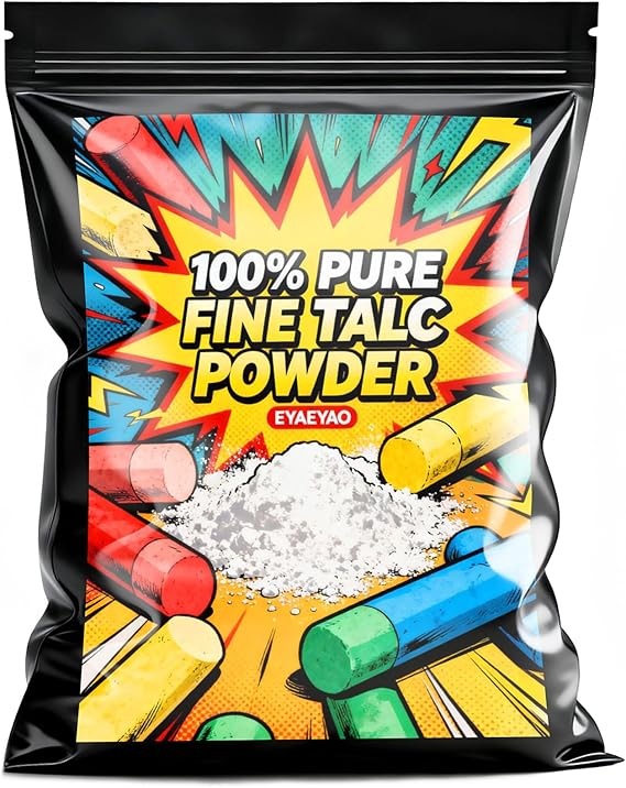 Talcum Powder | Fine Talc Powder | Ultra-Pure | Odorless & Sweat-Removing Talcum Powder | Quality Talc Powder for Industrial Automobile Tire Lubrication, Affordable Talc Thickener (16 oz)