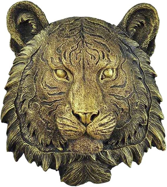 Faux Hanging Wall Bust Sculpture, for, Animal Wall Decorations for, TIGERS