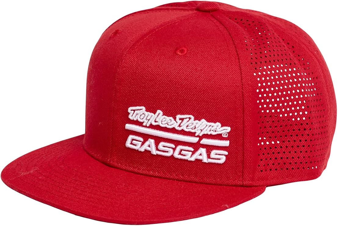 GASGAS Troy Lee Designs Team Tech Cap, Dark Red, One Size