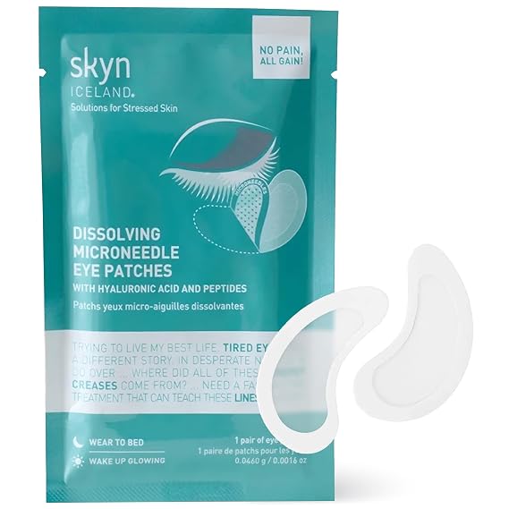 Skyn ICELAND Microneedle Eye Patches With 39% Hyaluronic Acid and Peptides