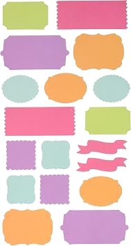 Sticko Bright Solids Label Stickers, multi
