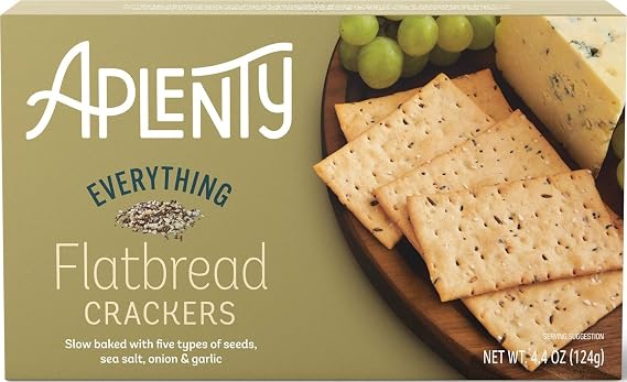 Aplenty, Everything Flatbread Crackers, 4.4 oz