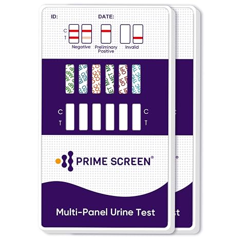 Prime Screen 6 Panel Urine Drug Test Kit (THC-Marijuana, BZO-Benzos, MET-Meth, OPI, AMP, COC), WDOA-264 (2)