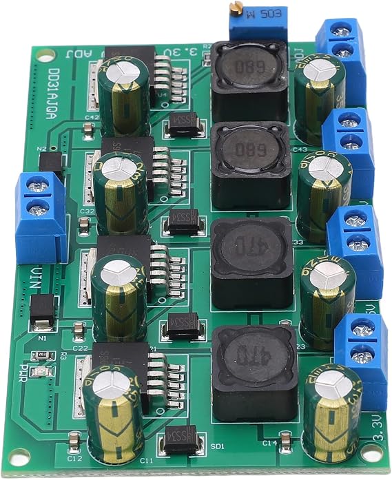 Volt Regulator, Linear Regulation Voltage Converter 3.3V 5V 12V Adjustable Output PCB for DIY