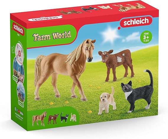 Schleich Farm World - 4Pc Farm World Starter Set Playset - Kids 3+ | 72161