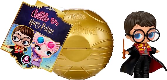 LOL Surprise Loves Harry Potter Tots Golden Snitch Ball, Play & Display, 7 Total Surprises Collect All 6!