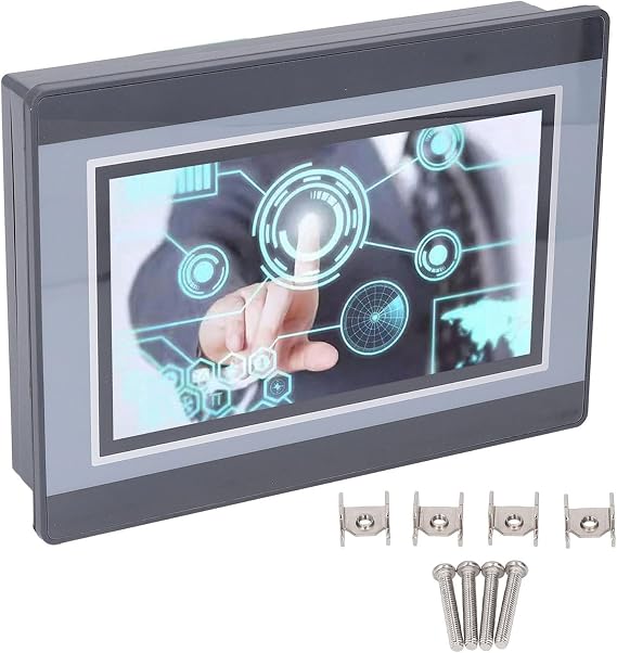 PLC HMI Touchscreen, Programmable Logic Controller, 2PT Temperature Measurement 3K High Speed Counting Controllers for Industrial Electrical