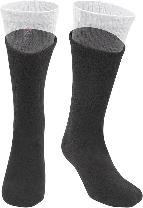 Rothco Polar Fleece Boot Liners, Black, XL