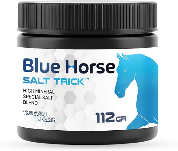 Blue Horse Salt Trick - Specialty High Mineral 6 Salt Blend - Our Best Specialty Salts for Mineral Health Support, Cooking, Seasoning, Drink Toppers - Blue, Hawaiian, Celtic, Himalayan, Sea