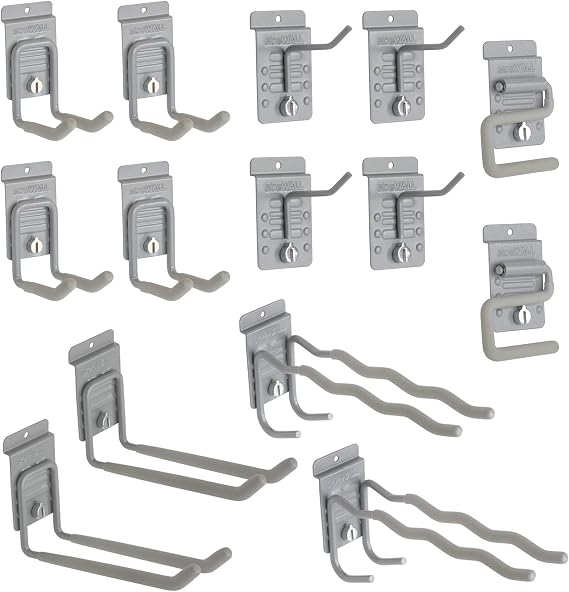 14 Hook Slatwall Accessory Starter Kit Bundle