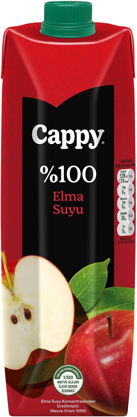 Cappy Elma Aromalı Meyve Suyu Karton Kutu 12x1 L
