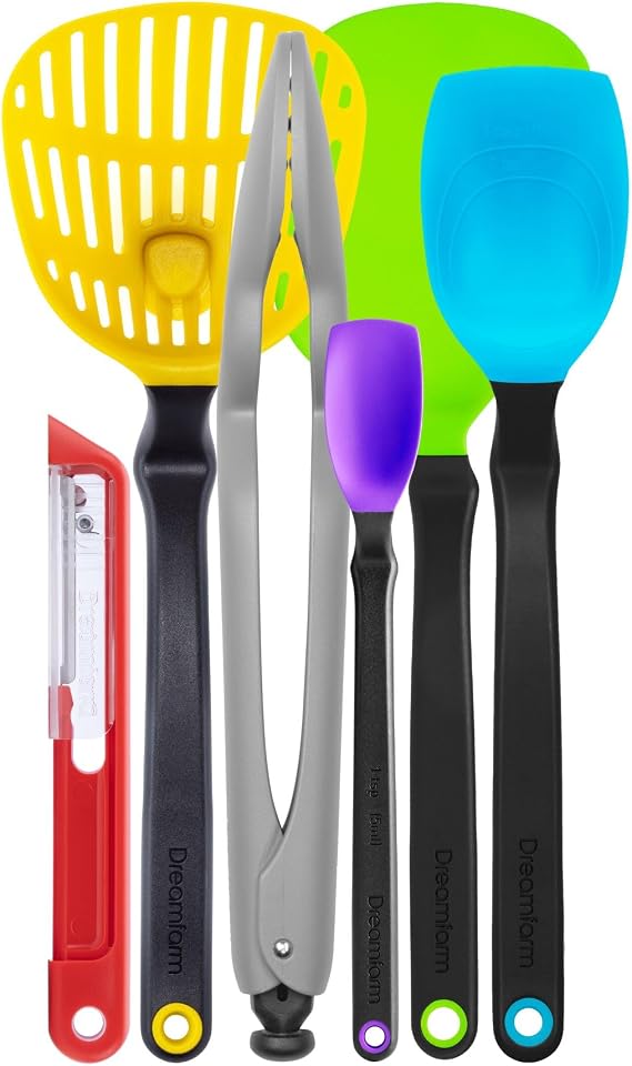 Dreamfarm Ultimate Set of The Best Silicone & Nylon Kitchen Utensil 6pc Set