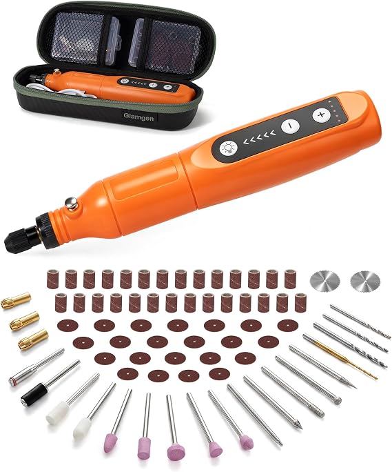 Mini Cordless Rotary Tool, 5-Speed Power Rotary Tool Kit with 68 Accessories, Small 3.7V Power Rotary Tools for Home DIY Crafts Engraving, Sanding, Polishing, Drilling, Grinding