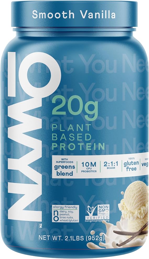 OWYN 100% Plant Protein Powder Smooth Vanilla 2.1 Lbs 33.8 oz
