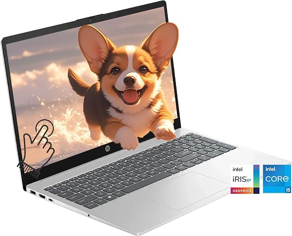 HP 15.6 Touchscreen Laptop 15 INCH HD Student Laptops, 12th Gen Intel 10 Cores Processor Beat i7-1195G7, 32GB RAM 1TB PCIe SSD, Iris Xe Graphics, Wi-Fi 6E Win11, Silver BWE Accessories