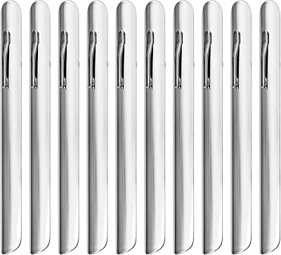 PONDON Set of 10 Aluminum Crumb Sweepers with Clips for Efficient Table Cleaning at Restaurants and Homes