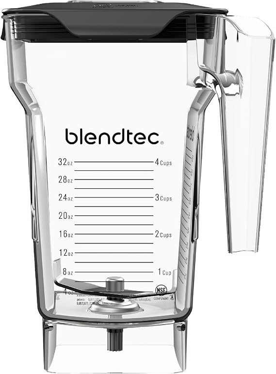 Blendtec 75oz FourSide Jar, 32oz Blending Capacity, Clear