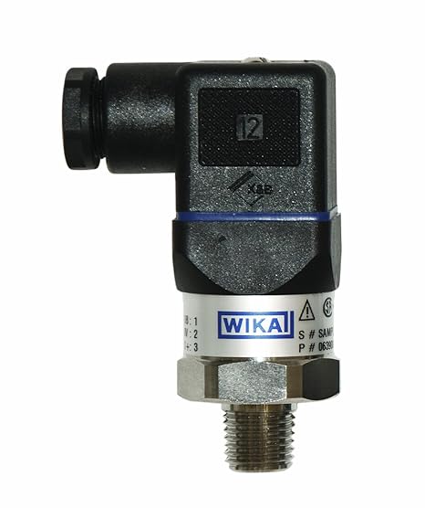 WIKA 50426494 General Purpose Pressure Transmitter, 4 - 20mA 2-Wire Signal Output, Stainless Steel 316L Wetted Parts, 0-1500 psi Range, +/-0.5% Accuracy, 1/4" Male NPT Connection