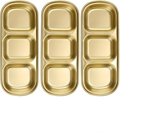 3-Piece Stainless Steel Dipping Sauce Cups