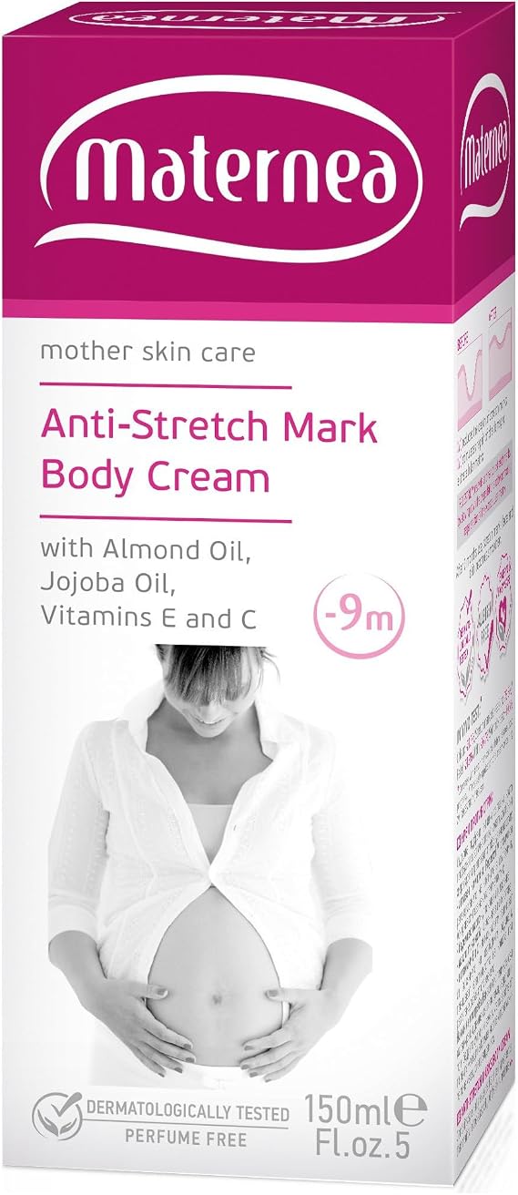 Anti-Stretch Mark Body Cream. The gentle expert of skin elasticity. Provides you with a delicate yet strong protection from the appearance of stretch-marks. 150 ml