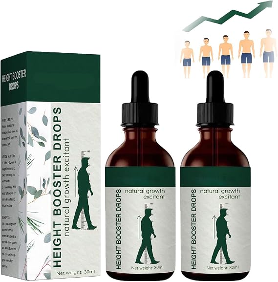 Height Booster Drops,Height Growth Oil for Adolescent Bone Growth,Reach Your Maximum Height (2pcs)