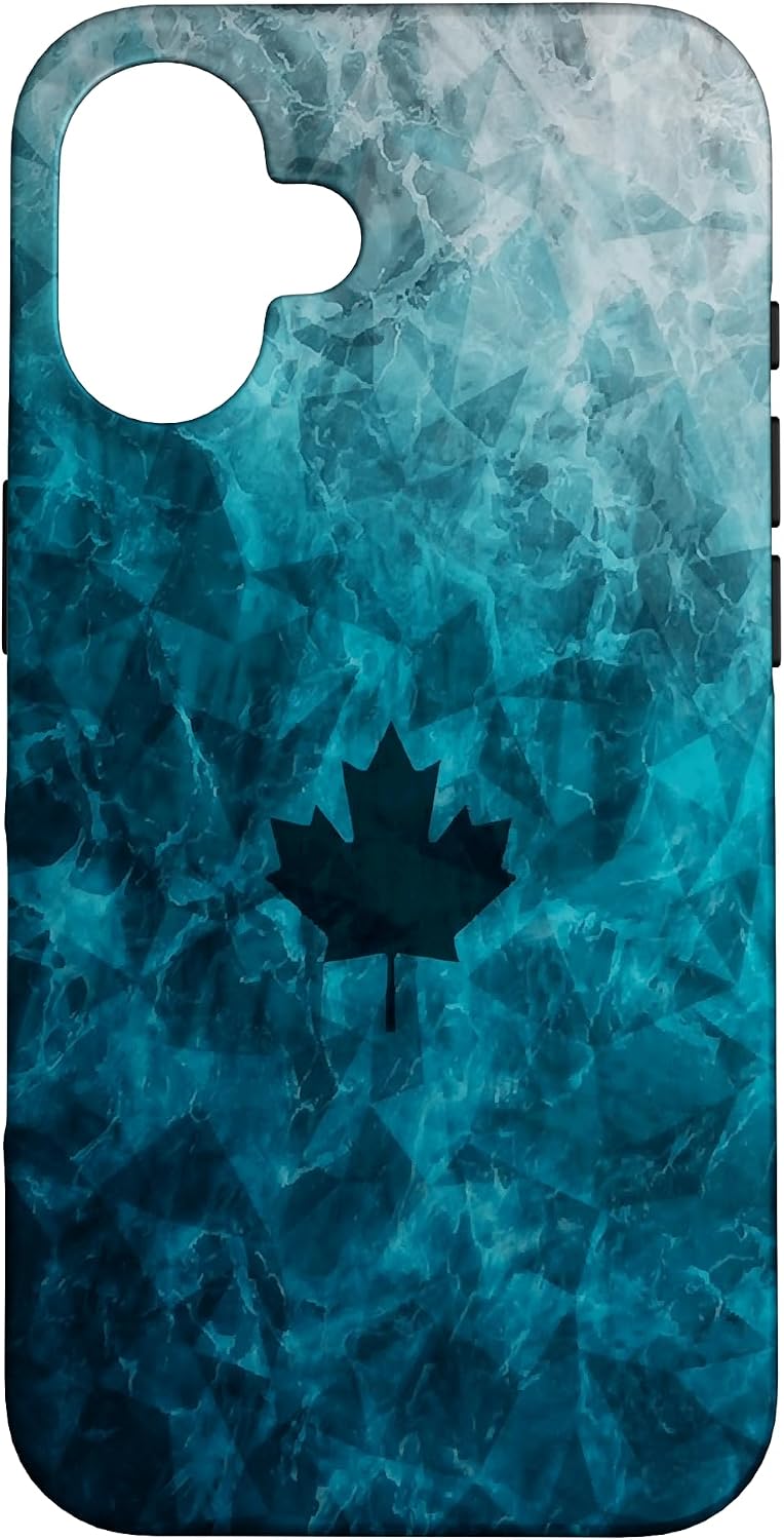 iPhone 16 Light Blue Black Ice Case Case