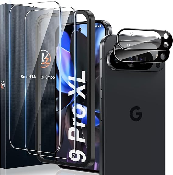 LK For Google Pixel 9 Pro XL for Tempered Glass with 2 Glass & 2 Camera