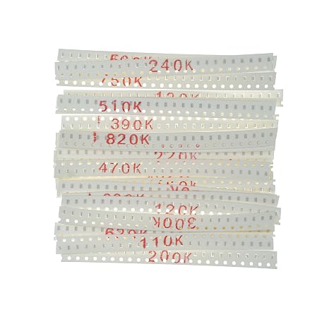 24 Types x 25 Pieces, Total 600 Pieces 0603 1% Chip Resistor Kit 100K 110K 120K 130K 150K 160K 180K 200K 220K 240K 270K 300K 330K 360K 390K 430K 470K 510K 560K 620K 680K 750K 820K 910K Ohm