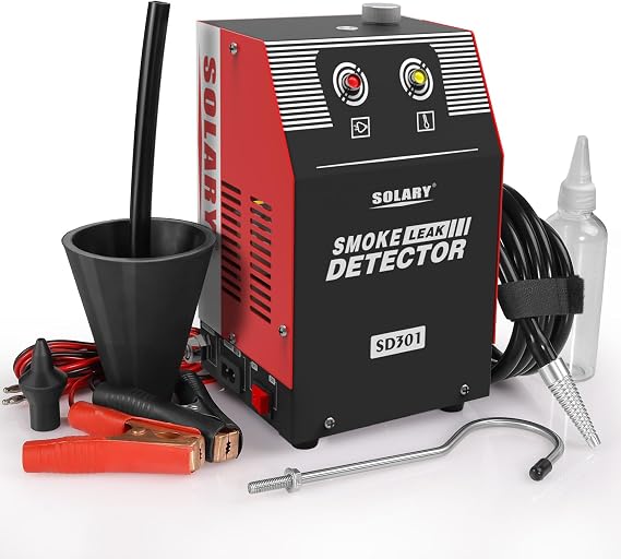 Solary Smoke Machine Leak Tester - 12V Built-in Air Pump Leak Detector