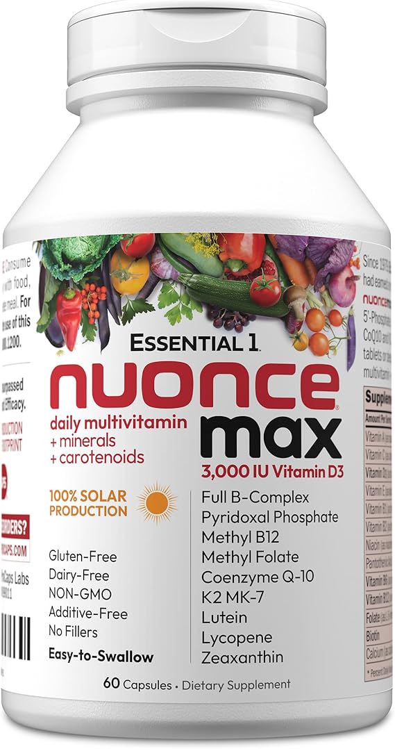 ANDREW LESSMAN ProCaps Essential-1 Daily Multivitamin 60 Capsules | Complete Daily Multivitamin & Mineral Formula with 100 mcg Methyl B12 for Men & Women in Easy-to-Swallow Capsules