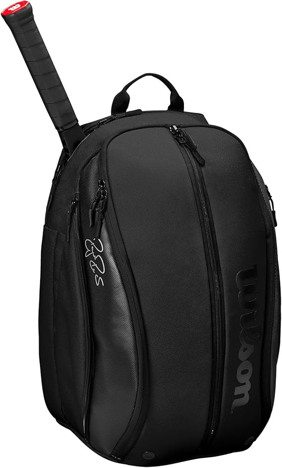 WILSON Kids' 2 Pack, Black, Holds up to 2 Rackets