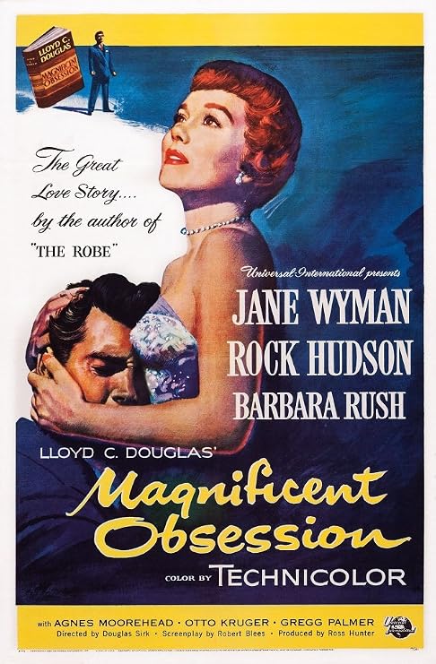 Posterazzi Magnificent Obsession Us Art From Left: Rock Hudson Jane Wyman 1954 Movie Masterprint Poster Print, (24 x 36)