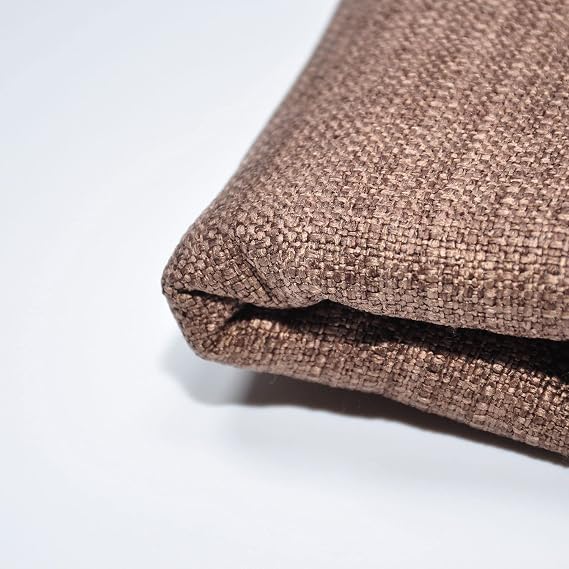 Yutong Fabric by The Yard and 9OZ-100% Polyester Upholstery Sewing Fabrics-Solid Choloate Pattern