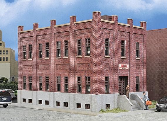 Walthers Cornerstone Brick Office Building 933-4050 HO Scale Model Railroad - Structure Kit