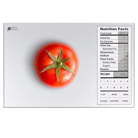 Greater Goods Perfect Portions Nutrition Food Scale for Carb Counting, Grey