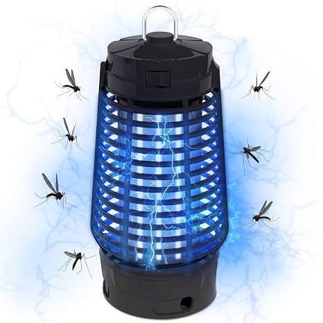 Bug Zapper 4200V Electric Fly Zapper 12W IPX4 Fly Catcher for In&Outdoor