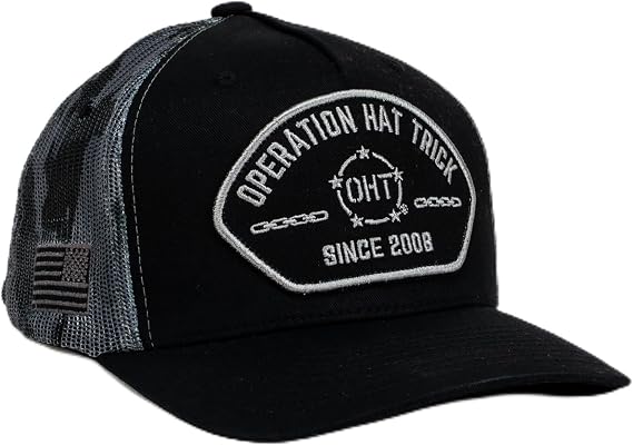 CAPX The Silent Service Baseball Hat Model X08 Snapback, Black Tactel, Camo Mesh, OHT Patch, Tonal Flag, Patriotic Veteran Tribute Cap, Adjustable Fit