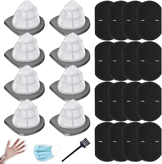 2033 Filter Replacement for Bissell Featherweight Stick Lightweight Bagless Vacuum 2033, 20331, 20333, 20334, 20336, 20339, 2033M, Includes 8 Mesh Filters & 16 Foam Filters, Replaces Part #1611508