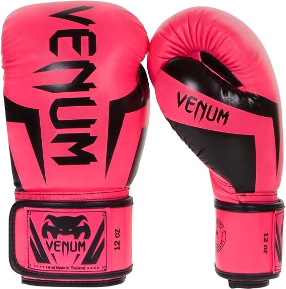 VENUM Elite Boxing Gloves Neo Pink