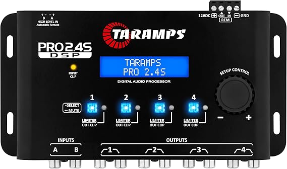 Taramps PRO 2.4S Car Audio DSP Equalizer 4 Channel Digital Crossover