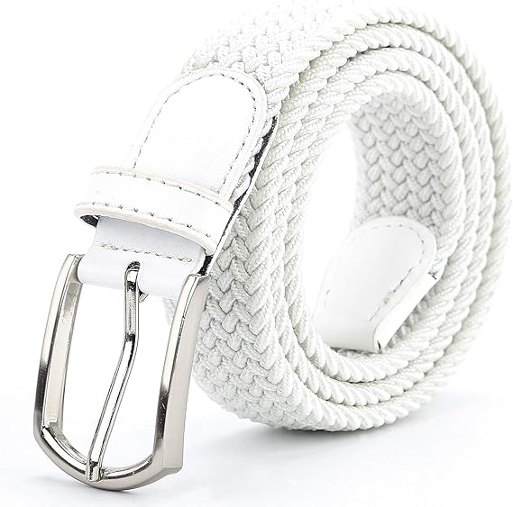 Braided Canvas Woven Elastic Stretch Belts for Men/Women/Junior with Multicolored