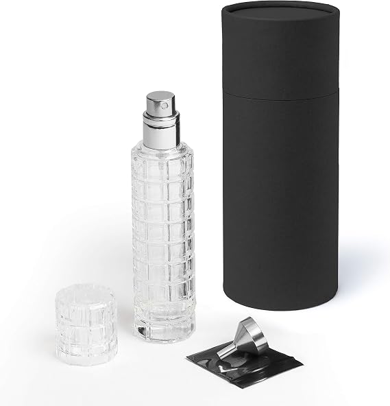 Pina Barware Glass Cocktail & Martini Atomizer/Spray Bottle (Silver)