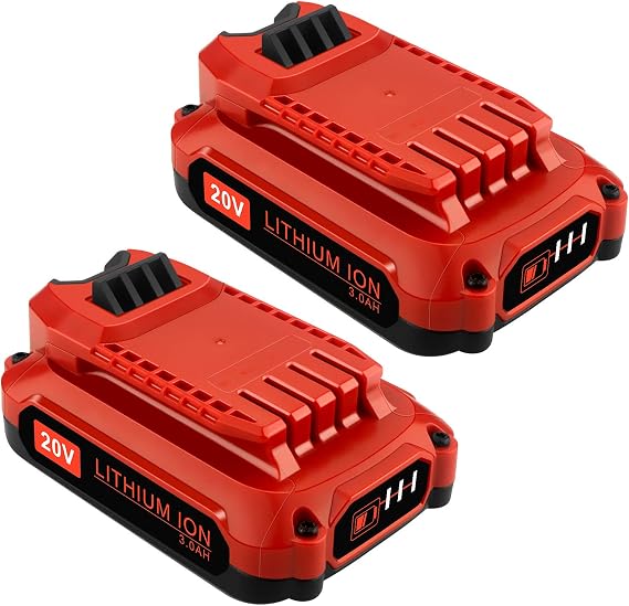 2 Pack 20V 3.0Ah CMCB202 Replacement Battery Compatible with Craftsman 20V CMCB202 CMCB204 Battery for 20V Craftsman V20 Series Tools (NOT for Craftsman 20V Bolt-On & DieHard Series)