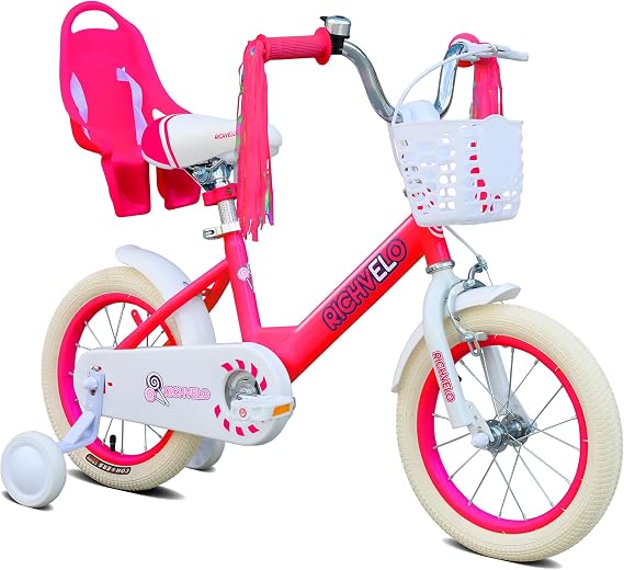 Kids Bike 16 Inch Kids' Bicycle for Toddler and Kids Ages 4-7 Years Old, BMX Style Boys Girls Bike with Training Wheels or Kickstand,Children Bicycles,Multiple Colors
