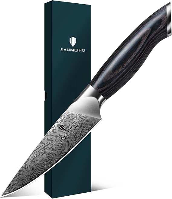 Kitchen Paring Knife 4, Japanese Powder Steel 63 HRC
