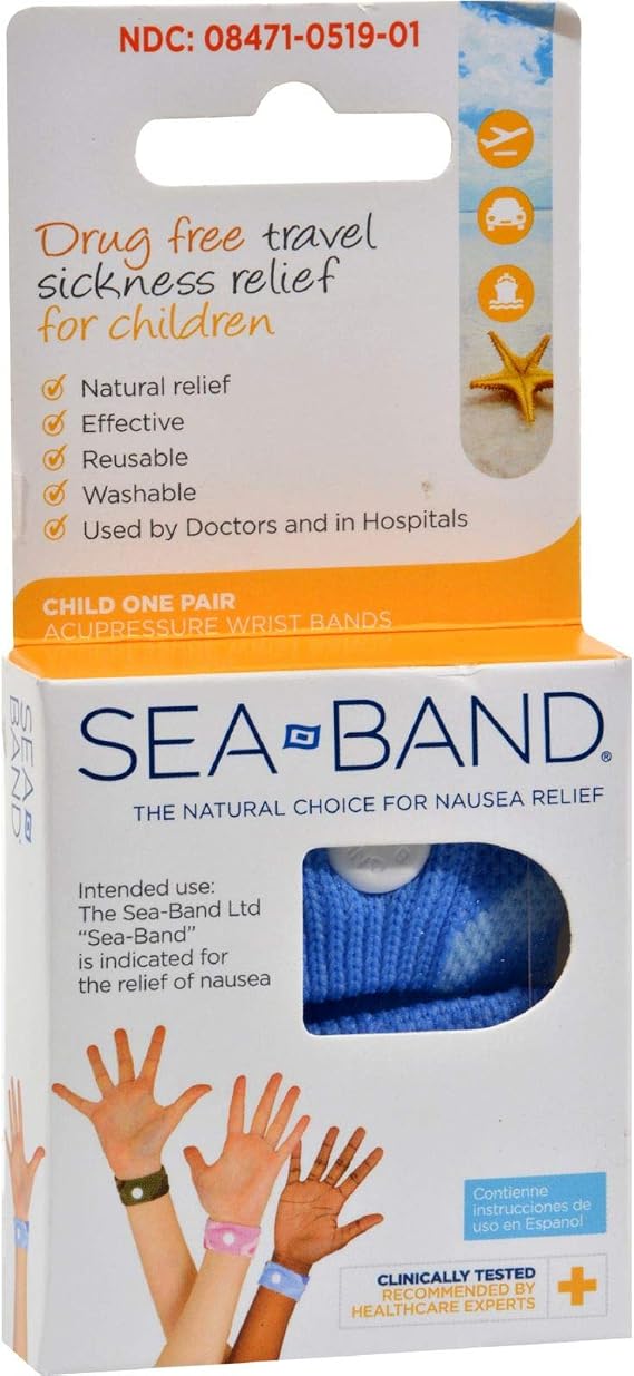 Sea Band Child Wrist Band Color Varies (Pack of 2)